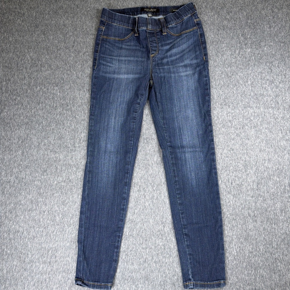 Judy Blue Jeans Womens 5/27 Slim Fit Mid Rise Dark Wash